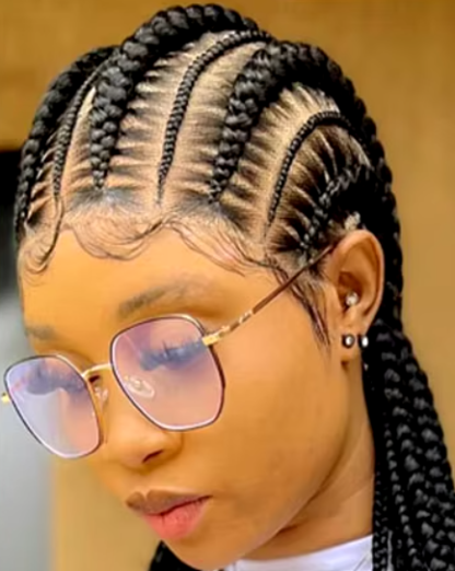 36" Full HD Lace ~ Flat Duo Cornrow Braids (Comes In 4 Colors) - Image 29