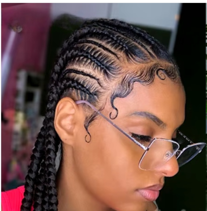 36" Full HD Lace ~ Flat Duo Cornrow Braids (Comes In 4 Colors) - Image 13