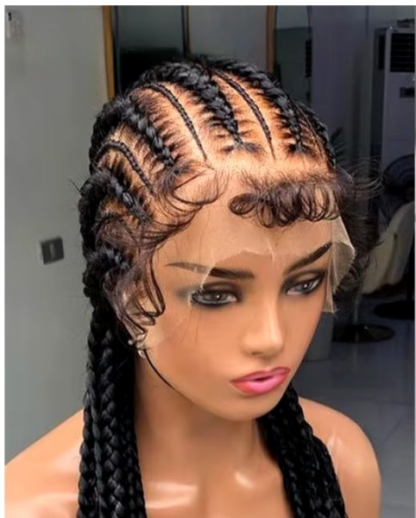 36" Full HD Lace ~ Flat Duo Cornrow Braids (Comes In 4 Colors) - Image 15