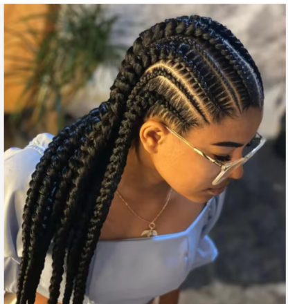 36" Full HD Lace ~ Flat Duo Cornrow Braids (Comes In 4 Colors) - Image 17