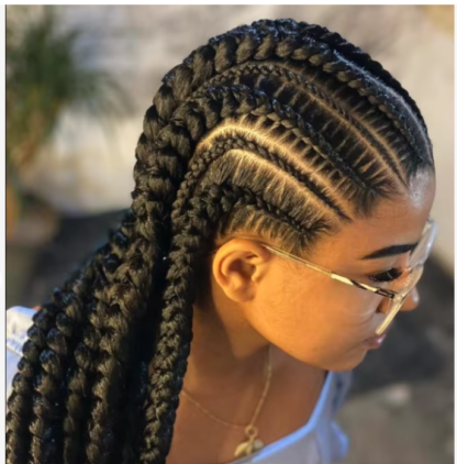 36" Full HD Lace ~ Flat Duo Cornrow Braids (Comes In 4 Colors) - Image 18