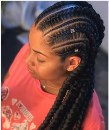 36" Full HD Lace ~ Flat Duo Cornrow Braids (Comes In 4 Colors) - Image 20
