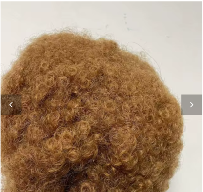 {100% Human Hair}  8” Kinky Curly Afro Lace Front Wig – 200% Density, Natural Hairline, 7 Stunning Colors - Image 12