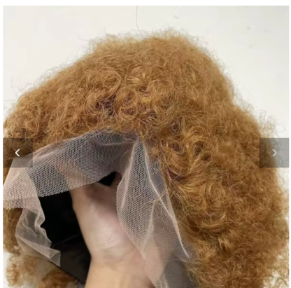 {100% Human Hair}  8” Kinky Curly Afro Lace Front Wig – 200% Density, Natural Hairline, 7 Stunning Colors - Image 13