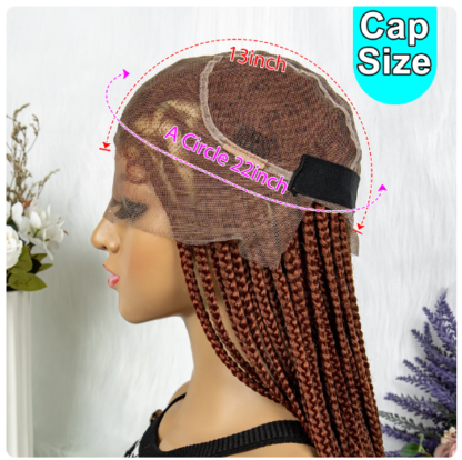 HD Transparent Full Lace Knotless Box Cornrow Braids Wig – The Ultimate Luxury in Protective Styling! {In 3 Colors} - Image 14