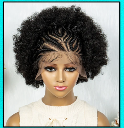 10” 13x6 Lace Front Kinky Curly Afro Wig – Ultra-Realistic, Luxury Just Like Human Hair with Baby Hair - Image 2