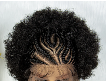 10” 13x6 Lace Front Kinky Curly Afro Wig – Ultra-Realistic, Luxury Just Like Human Hair with Baby Hair - Image 6