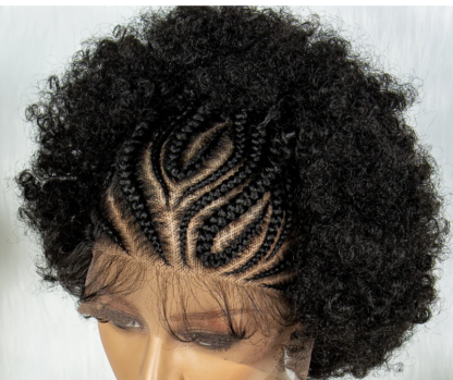 10” 13x6 Lace Front Kinky Curly Afro Wig – Ultra-Realistic, Luxury Just Like Human Hair with Baby Hair - Image 4