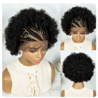 10” 13x6 Lace Front Kinky Curly Afro Wig – Ultra-Realistic, Luxury Just Like Human Hair with Baby Hair - Image 3