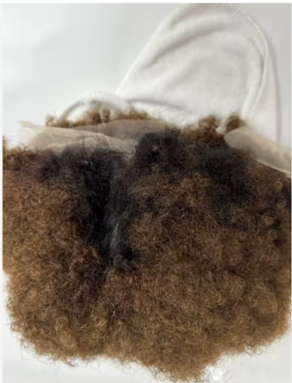 {100% Human Hair}  8” Kinky Curly Afro Lace Front Wig – 200% Density, Natural Hairline, 7 Stunning Colors - Image 18