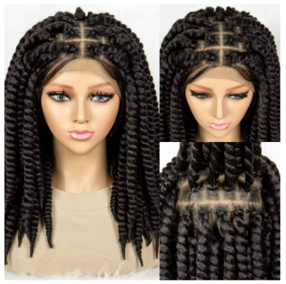 Crochet Havana Twisted Mambo Braided Wig With Baby Hair ~ Full Lace {4 COLORS} - Image 5