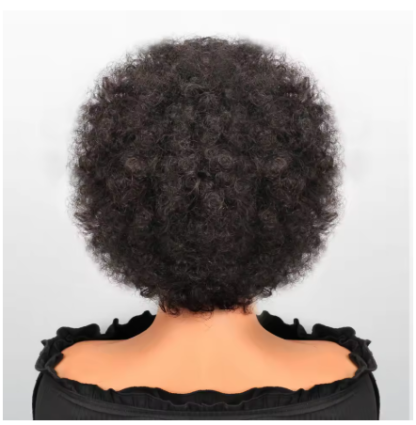 Afro Puff Kinky Curly 13x4 Lace Frontal Braided Wig – Luxury Human Hair, Pre-Braided & Ultra Natural - Image 3