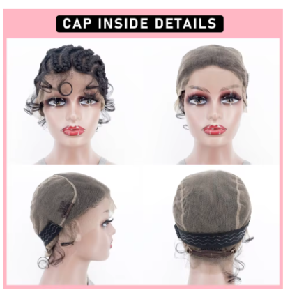 8 inches Full Lace Handmade Twist Knotless Box Braids Wigs with Baby Hair - Image 4