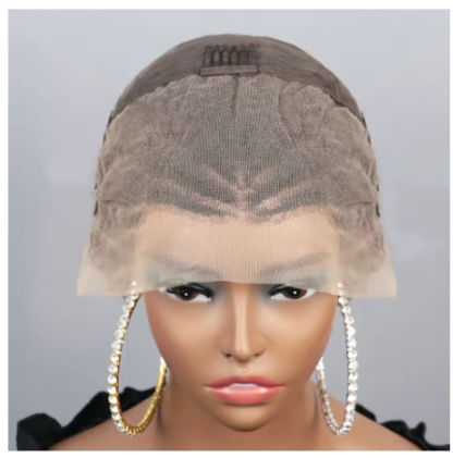 Afro Puff Kinky Curly 13x4 Lace Frontal Braided Wig – Luxury Human Hair, Pre-Braided & Ultra Natural - Image 5