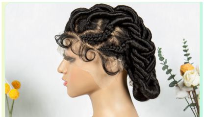 HD Transparent Full Lace Twisted Knotless Braided Wig - Image 7
