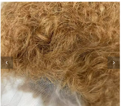 {100% Human Hair}  8” Kinky Curly Afro Lace Front Wig – 200% Density, Natural Hairline, 7 Stunning Colors - Image 10