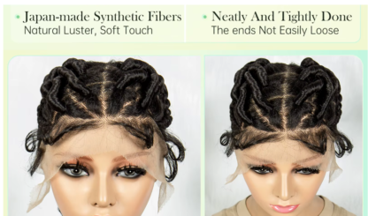 HD Transparent Full Lace Twisted Knotless Braided Wig - Image 10