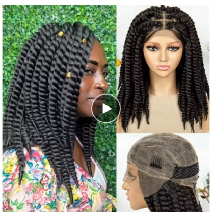 Crochet Havana Twisted Mambo Braided Wig With Baby Hair ~ Full Lace {4 COLORS}
