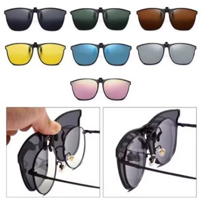 Fashionable Polarized Myopia Clip Driver's Goggles Night Vision ~ UV Resistant Sunglasses