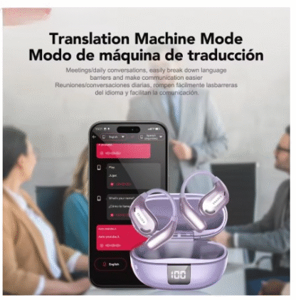 XT66PRO Bluetooth AI Translator Earbuds Wireless Headphones ~ 13 Hours long life Display ~ ASMR Headsets DIY APP - Image 7