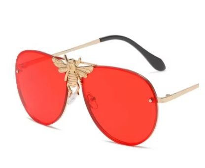 Women's Luxury Classic Retro "Big Bee" Pilot Vintage Series Sunglasses - Image 7