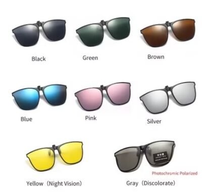 Fashionable Polarized Myopia Clip Driver's Goggles Night Vision ~ UV Resistant Sunglasses - Image 14