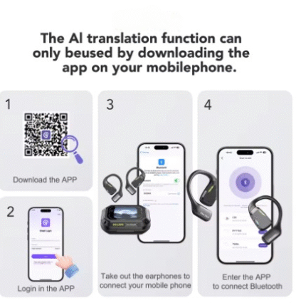 AI TECH "135 Languages Translator Ear Buds" ~ ALWAYS BE IN THE KNOW!!  Nail Shops... Restaurants... Friends... Meetings AND STRANGERS... - Image 18