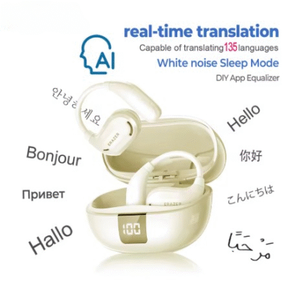 XT66PRO Bluetooth AI Translator Earbuds Wireless Headphones ~ 13 Hours long life Display ~ ASMR Headsets DIY APP - Image 5