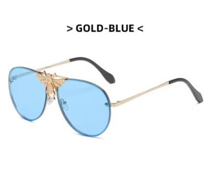 Women's Luxury Classic Retro "Big Bee" Pilot Vintage Series Sunglasses - Image 3