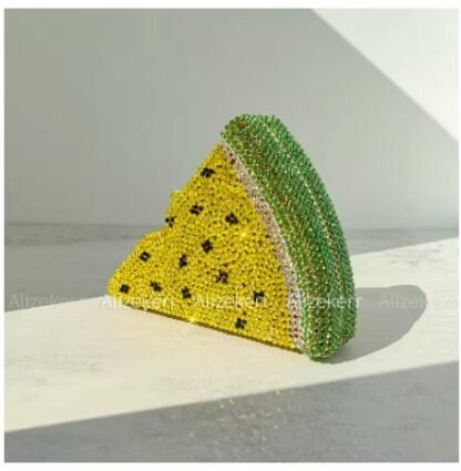 "Delicious Watermelon" Shaped Diamond Rhinestone Evening Clutch Bags - Image 2
