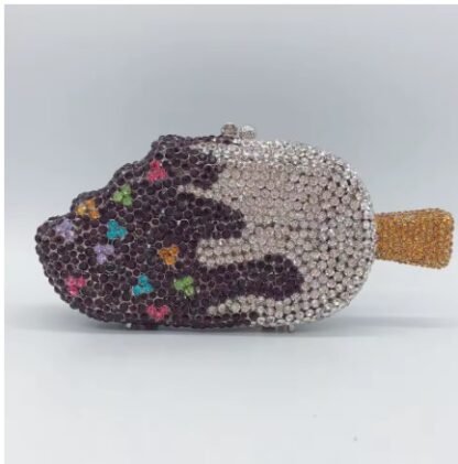 "Ice Cream" Shaped Diamonds Evening Clutch Bags - Image 9